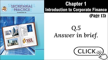 SYJC-SP, Digital Guide, Chapter 1 - Introduction to Corporate Finance, Page 13, Question 5