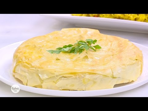 جلاش بالسبانخ والدجاج نجلاء الشرشابي