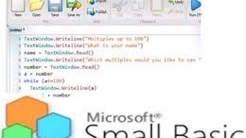 for ......end for loop in small basic for beginners