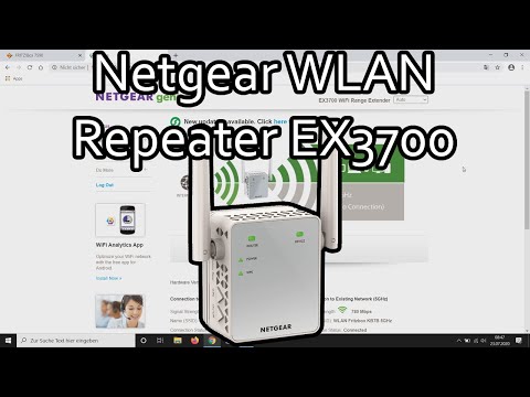Netgear WLAN Repeater einrichten und verbinden (EX3700) Netgear WLAN Repeater einrichten und verbinden (EX3700)