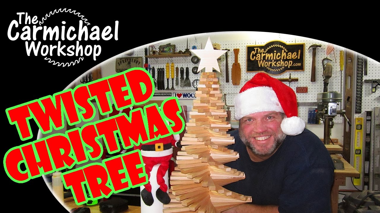 Twisted Christmas Tree - A Holiday Woodworking Project