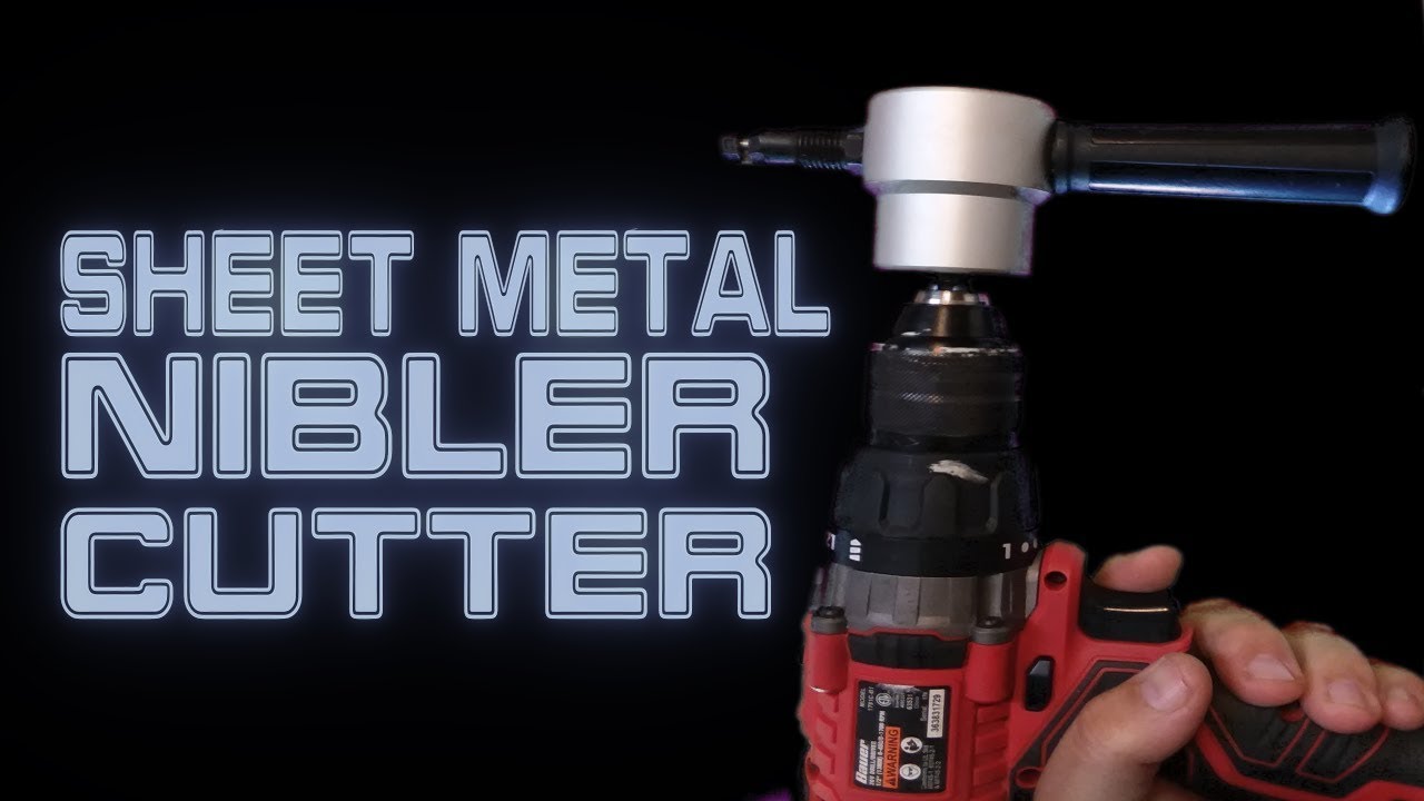 Drillpro Sheet Metal Nibbler Cutter Aluminum & Steel Cutting Demo YouTube