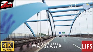 4k POLAND 🚗 #DRIVE 🧊 ~ WARSAW ~ S8 - A2 Kierunek ŁÓDŹ ~ 60fps #PrzezPolskę