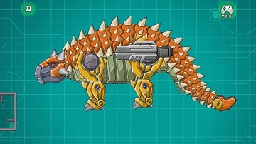 Dino Robot Corps   Robot ANKYLOSAURUS   Android Full Game Play   Kids Songs