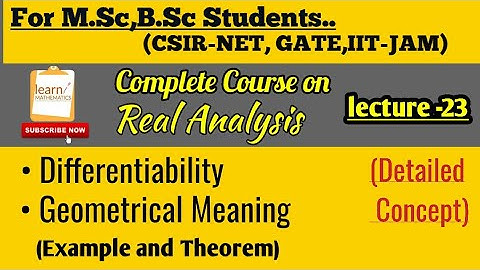 Real Analysis Complete Course🔥||Lecture-23||Unit-3 Starts||learn MATHEMATICS
