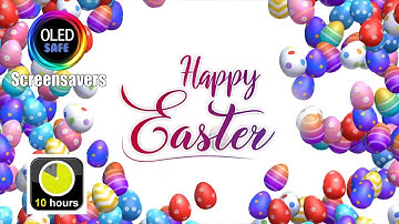 Easter Screensaver - 10 Hours - 4K - OLED Safe - No Burn-in