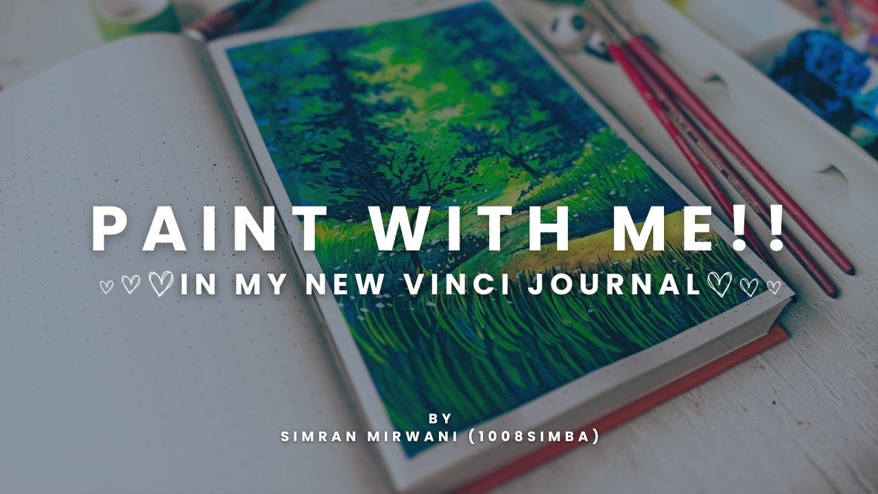 Paint with me using Arteza gouache in my new Vinci journal! - YouTube