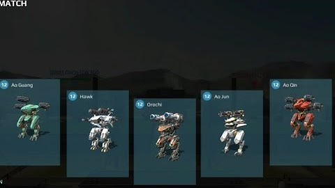 New Temporary skirmish Ao Guang ,Hawk, Orochi, Ao Jun , Ao Qin|Gameplay (War robots )