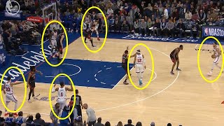 The Sixers tried to play 6 on 5 against the Bulls