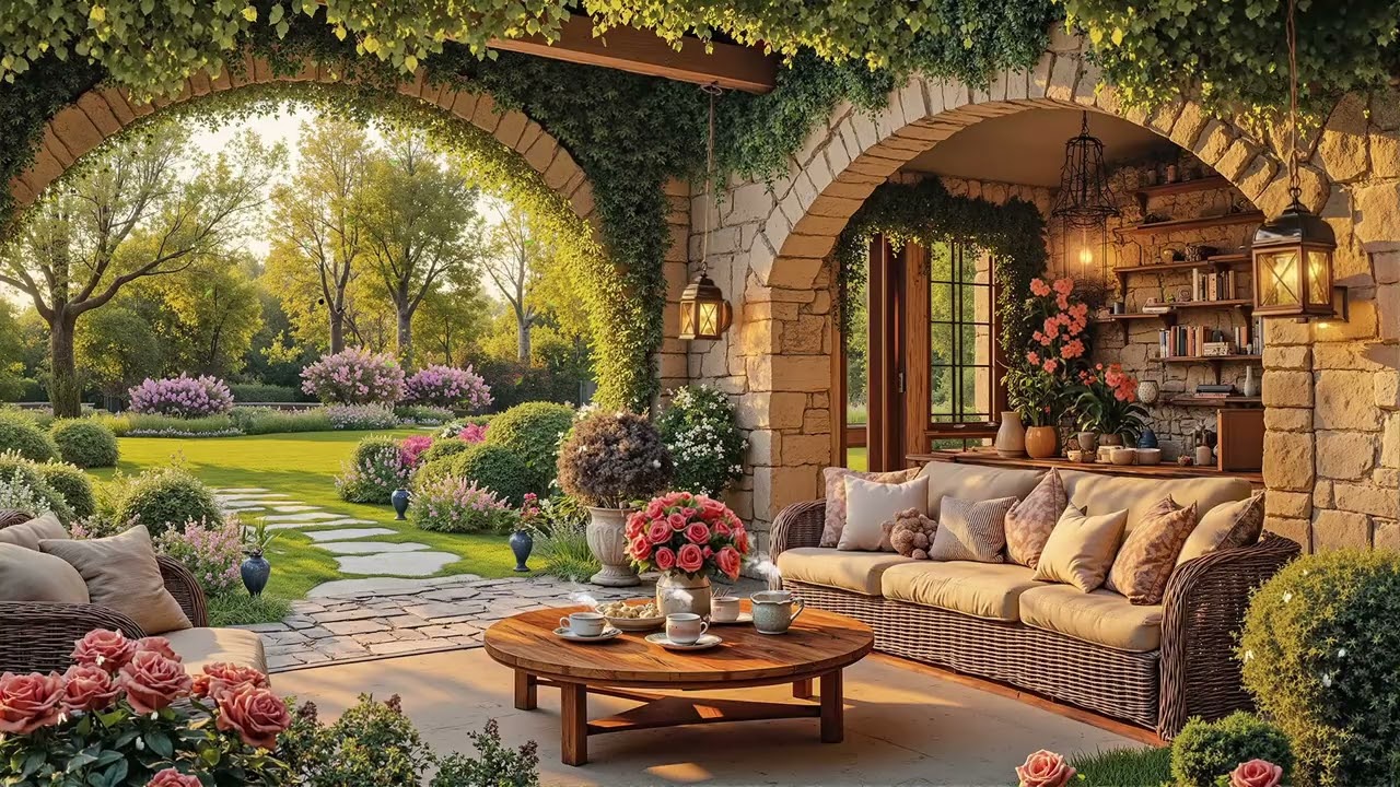Spring Porch Jazz 🌼 Smooth Jazz Music for Sunny Mornings, Relaxation & Peaceful Focus