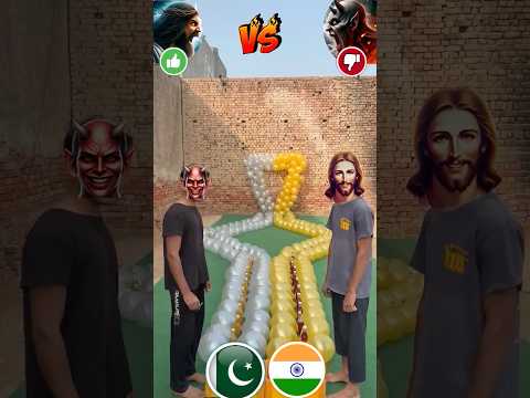 Jesus Vs Satan: Only God True Believers can see this😭🙏 #jesus #shorts