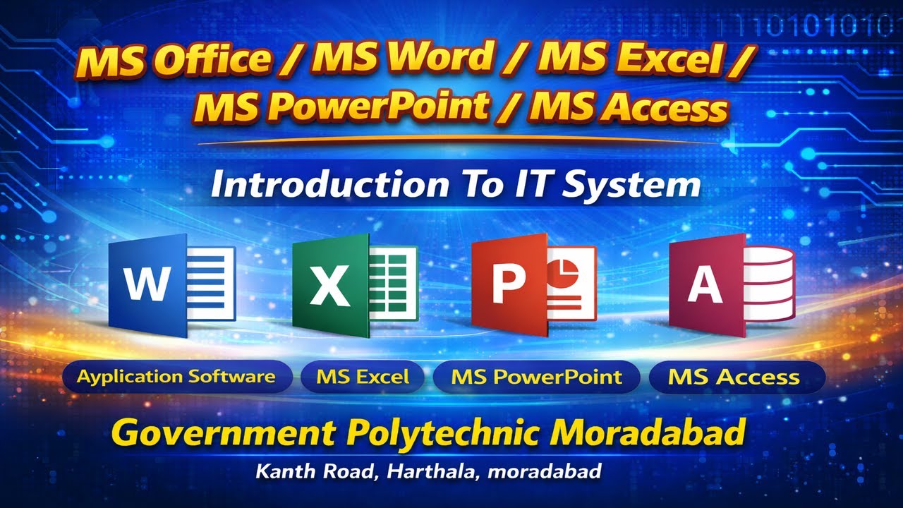MS Office / MS Word / MS Excel /MS Powerpoint / MS Access