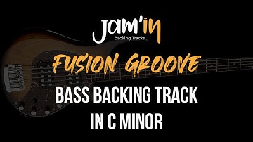 Fusion Groove Bass Backing Track in C Minor