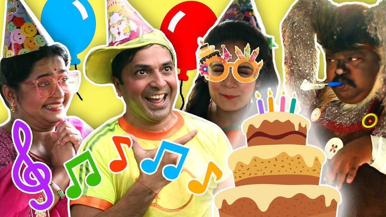 Kids Happy Birthday Hindi Song ! -जन्मदिन का गाना | Nimbu Mirchi