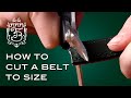 How To Cut A Fort Belvedere Belt To Size & Exchange Belt Buckles