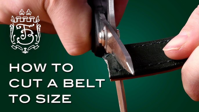 How to cut high quality leather belt blanks 