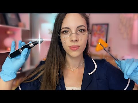 ASMR FASTEST Cranial Nerve Exam Medical ✨ Eye Test, Ear, Dr [Fast & Chaotic]