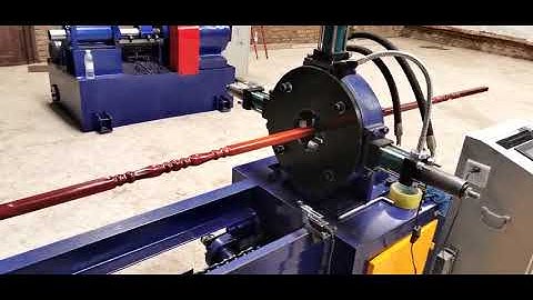 VIDEO OF AUTOMATIC FEEDING PIPE EMBOSSING MACHINE