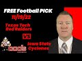 Free Football Pick Texas Tech Red Raiders vs Iowa State Cyclones , 11/19/2022 College Football