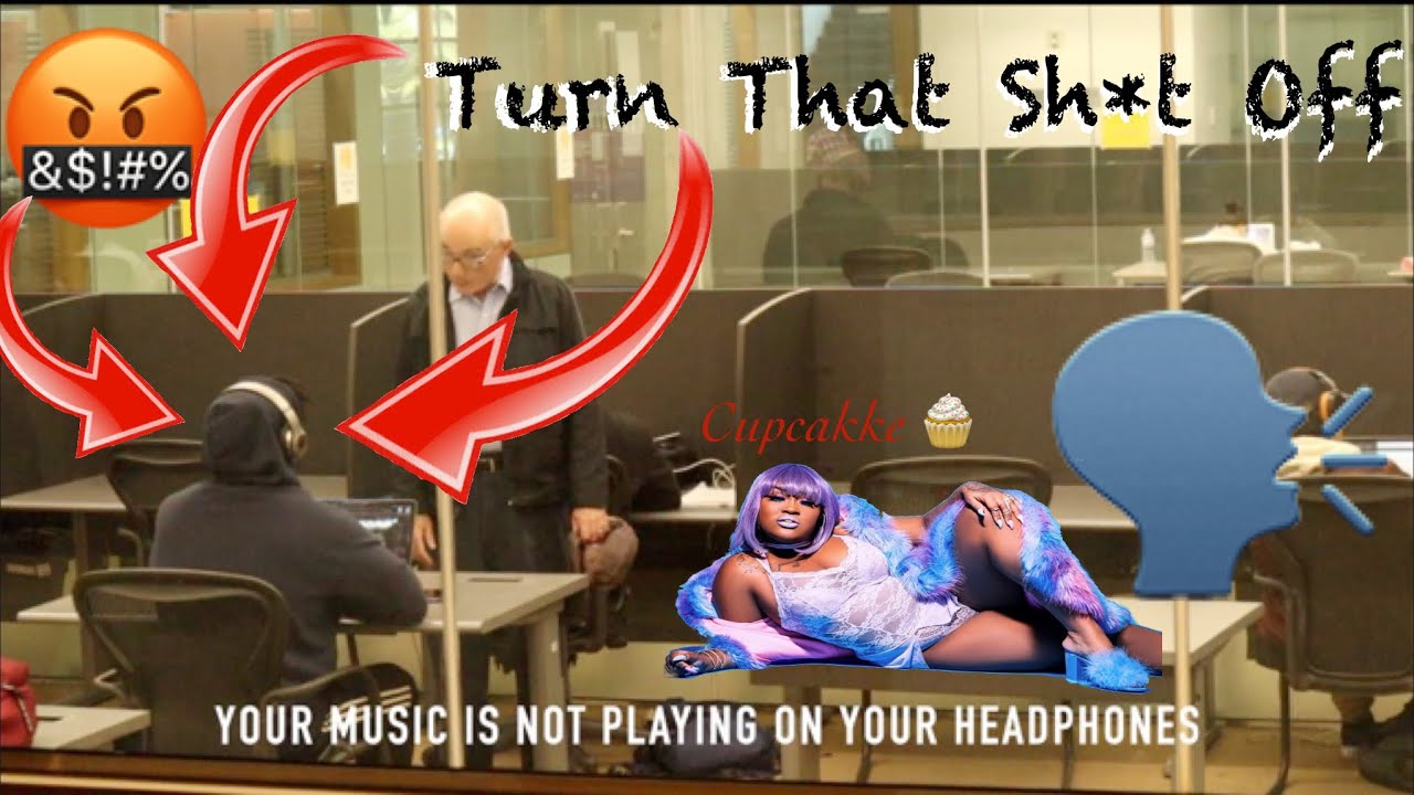 BLASTING INAPPROPRIATE Songs in the Library 📚 PRANK GONE WRONG!!!😱