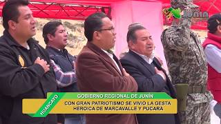 Con gran patriotismo se vivió la gesta heroica de Marcavalle y Pucará