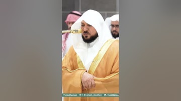 تلاوة فضيلة الشيخ د.ماهر المعيقلي من صلاة العشاء اليوم🤍 #ماهرالمعيقلي