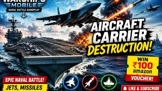 🚢 EPIC Aircraft Carrier Battle Gameplay 🔥 | Warships Mobile
