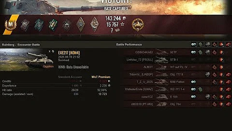 WOT - GRYPHON - 5 KILLS 10.7K DAMAGE ACE TANKER - World Of Tanks