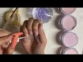 Watch Me Do My Nails | Non Dominant Hand Full Set using New Valentino Beauty Pure Cover Acrylics