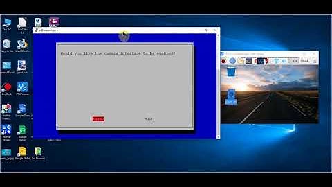 how to enable camera with raspi config on raspbian