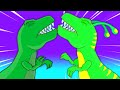 Groovy The Martian go to Jurassic World to save a dinosaur egg from a t-rex Episode & Nursery Rhyme