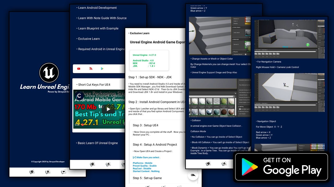 Learn Unreal Engine 4 Game Development App in Google Play Store Free To ...