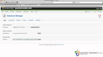 Install Extension with URL - Joomla Nutshell 1.5 Tutorial