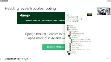 Accessibility wins for Django projects | DjangoCon Europe 2020