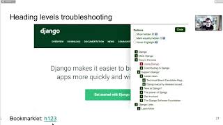 Accessibility wins for Django projects | DjangoCon Europe 2020