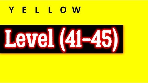 Yellow Level 41 42 43 44 45 by Bart Bonte Android iOS