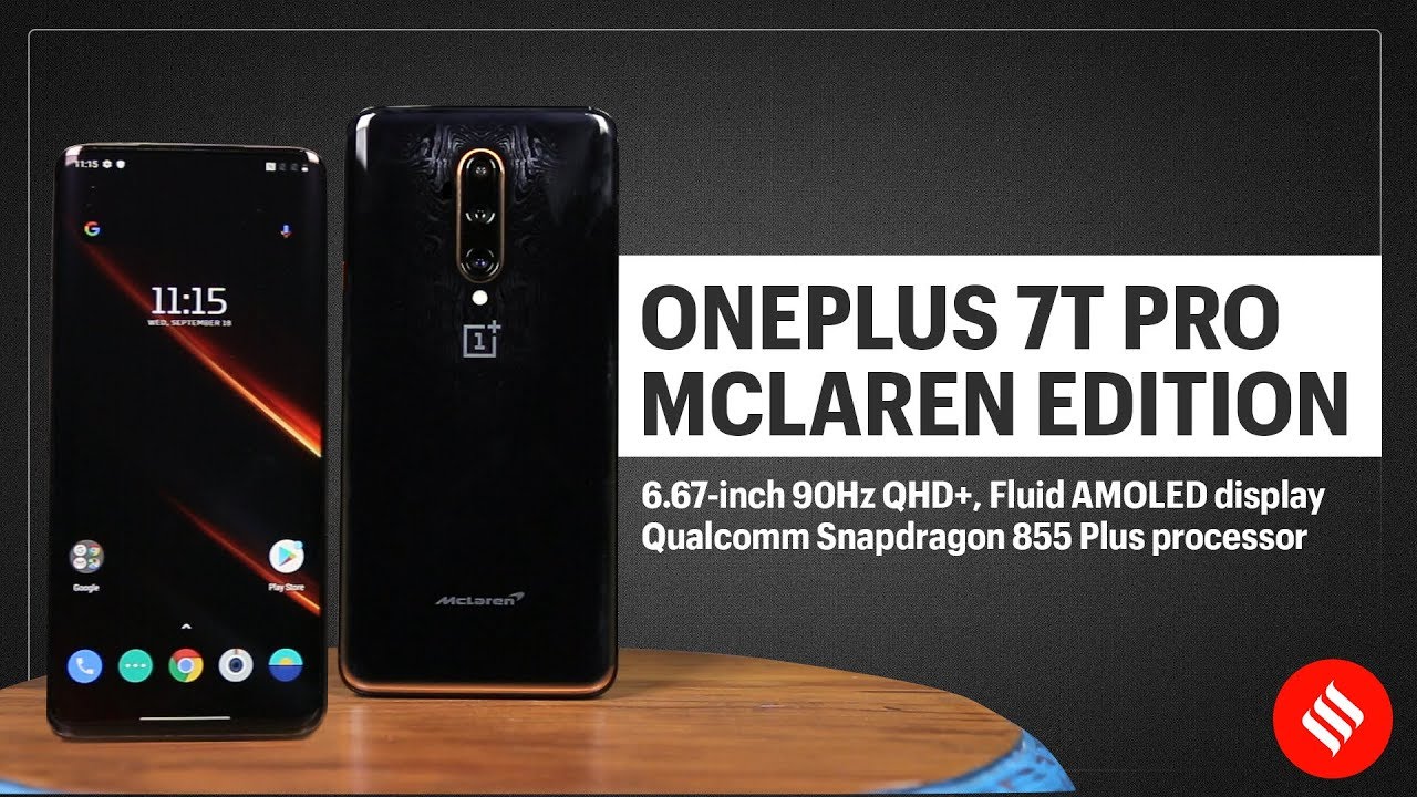 OnePlus 7T Pro McLaren Edition: First Look & Specifications - YouTube