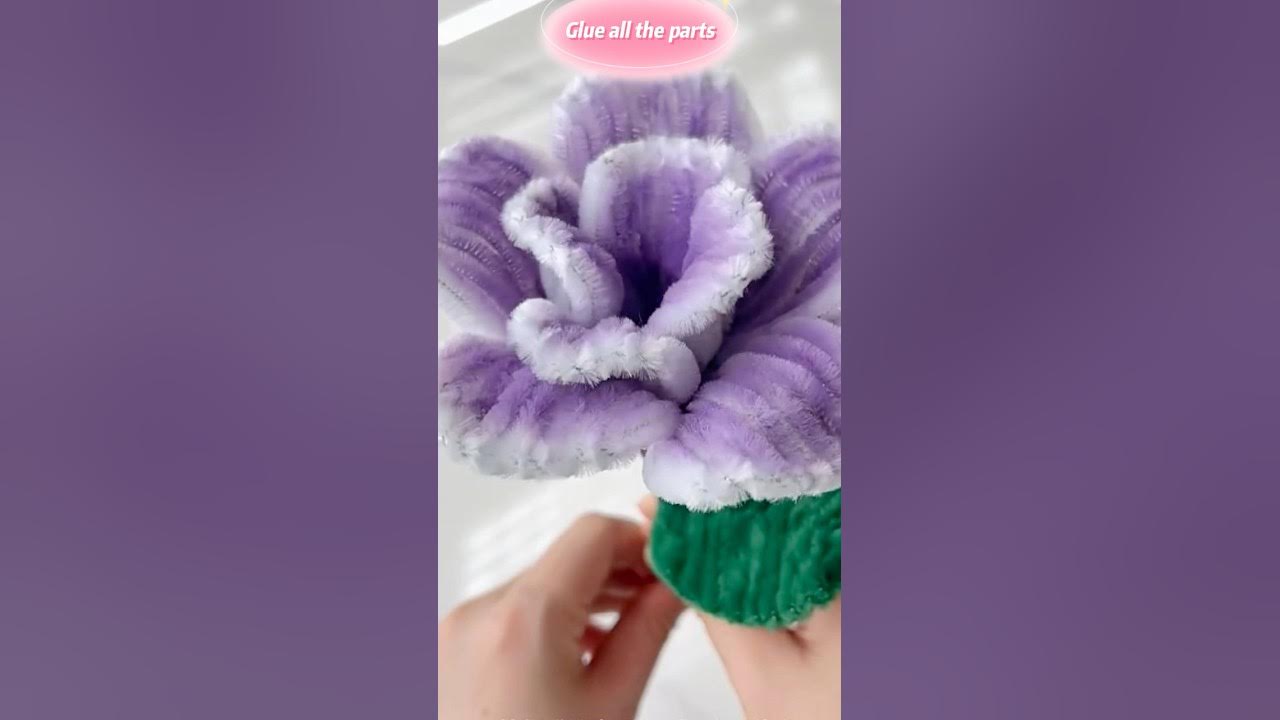 Hadade diy pipe cleaner flower home craft #handmade #diy #foryoupage #, pipecleaner flowers