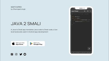 #Java2Smali A Java to Smali app translates Java code to Smali code, a low-level