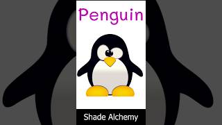 Penguin tracing worksheet (Exercise# 25) #tracing #penguin #drawing #art #shadealchemy