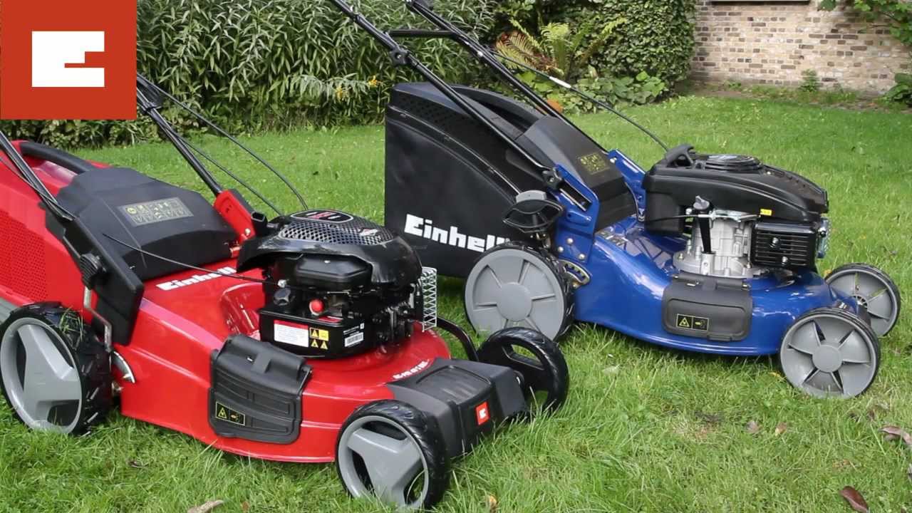 EINHELL Benzine Grasmaaiers - YouTube