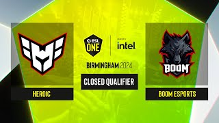 Dota2 - Heroic vs BOOM Esports - Game 1 - ESL One Birmingham 2024 - CQ - SA