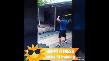 Sledge hammer workout@Happy Fitness