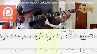 Vignette de la vidéo "Grover Washington Jr   Just the two of us BASS COVER + PLAY ALONG TAB + SCORE"