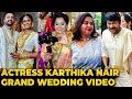  radha  karthika nair   wedding reception