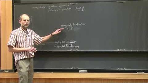 Many-body Anderson localization - David Huse