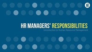 HR Managers' Responsibilities