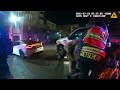 drunk driver sideswipes squad truck with suspect inside