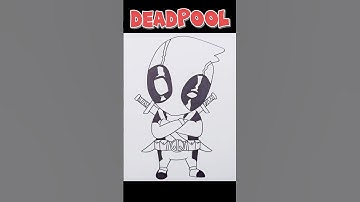 How To Draw Deadpool | Deadpool & Wolverine #shortsdrawing #short #drawing #artist #deadpool #art
