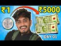 Turning 1 into 5000 in 4 days challengeday 01